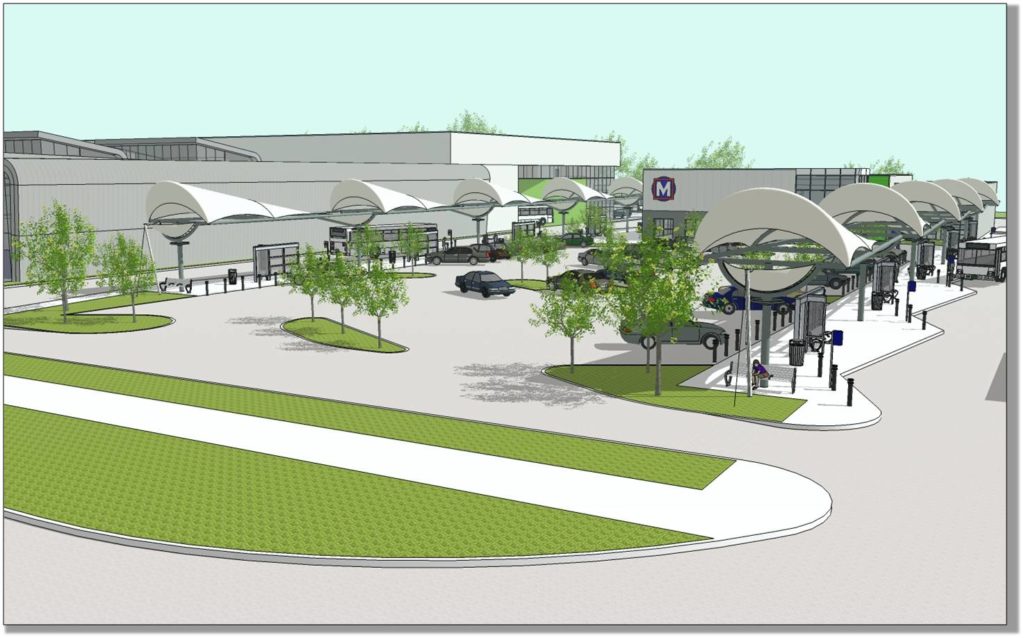 Rendering of Metro's New North County Transit Center 