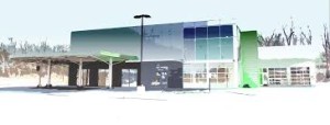 Rendering of new North County Transit Center set to open for service on March 14.