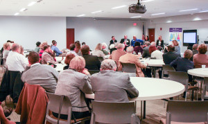 Panel and crowd shot